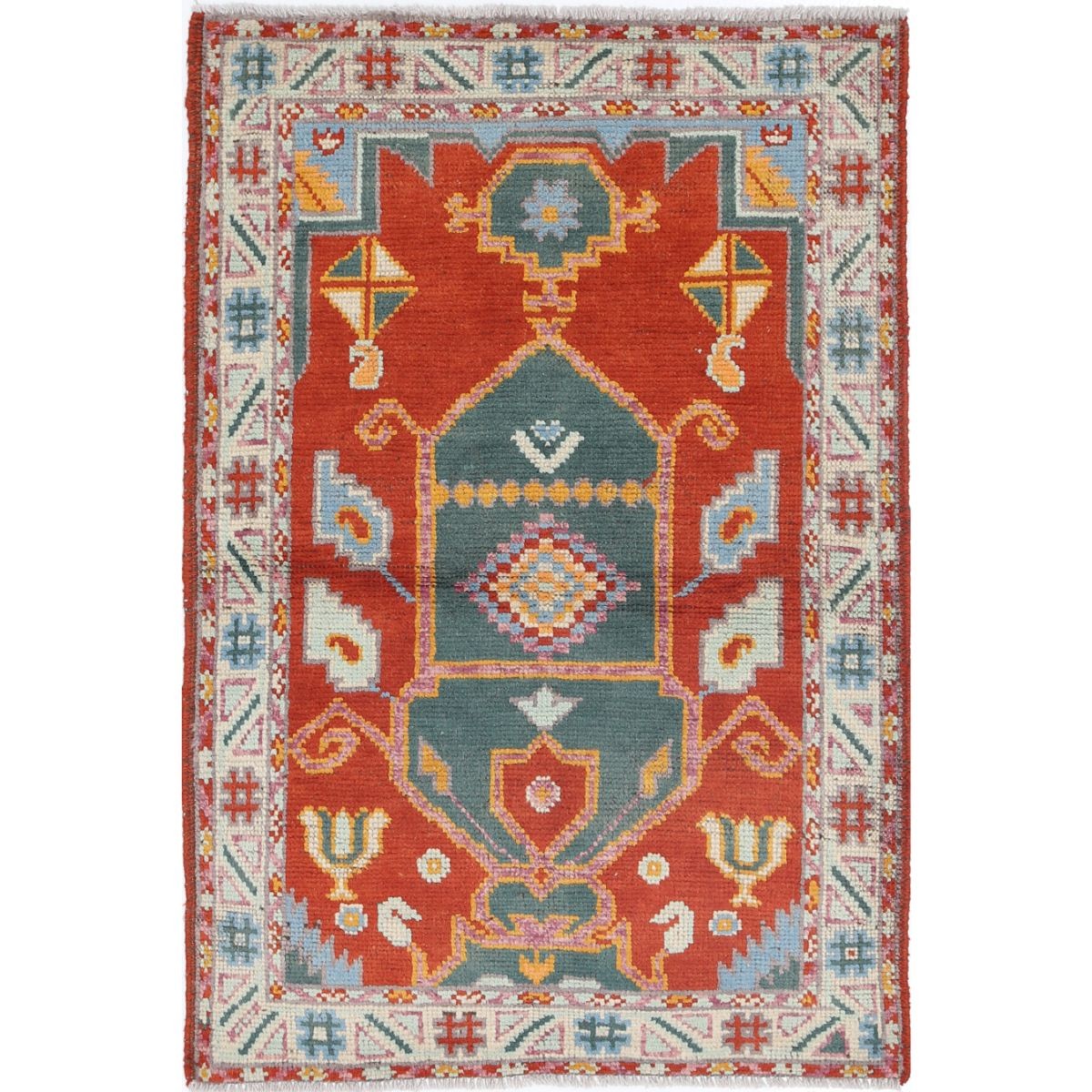 Revival 2' 8" X 4' 1" Wool Hand Knotted Rug
