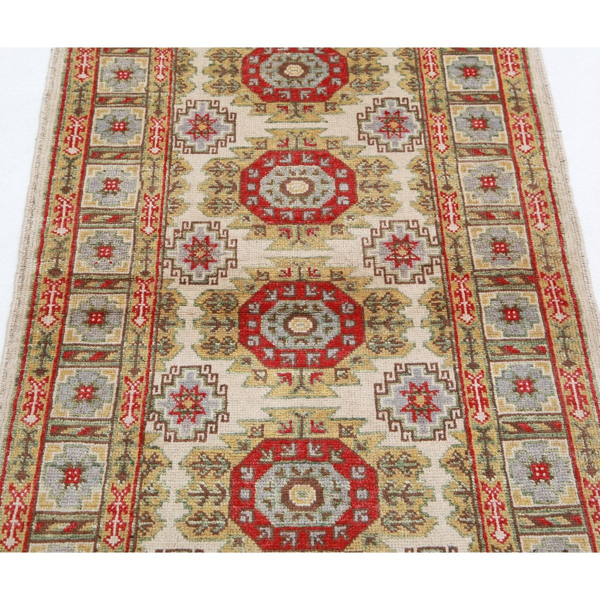 Revival 3x5 Handmade Double Knotted Washable Wool Rug - Colorful