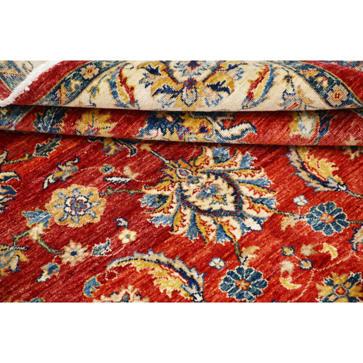 Ziegler 6x8 Handmade Double Knotted Washable Wool Rug - Colorful