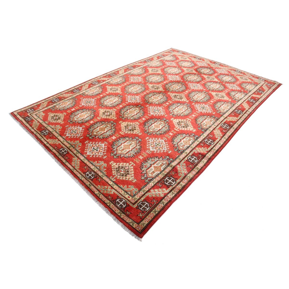 Revival 7x10 Handmade Double Knotted Washable Wool Rug - Colorful