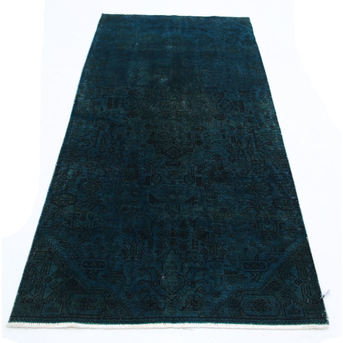 Overdye 3x7 Handmade Double Knotted Washable Wool Rug - Monochormatic