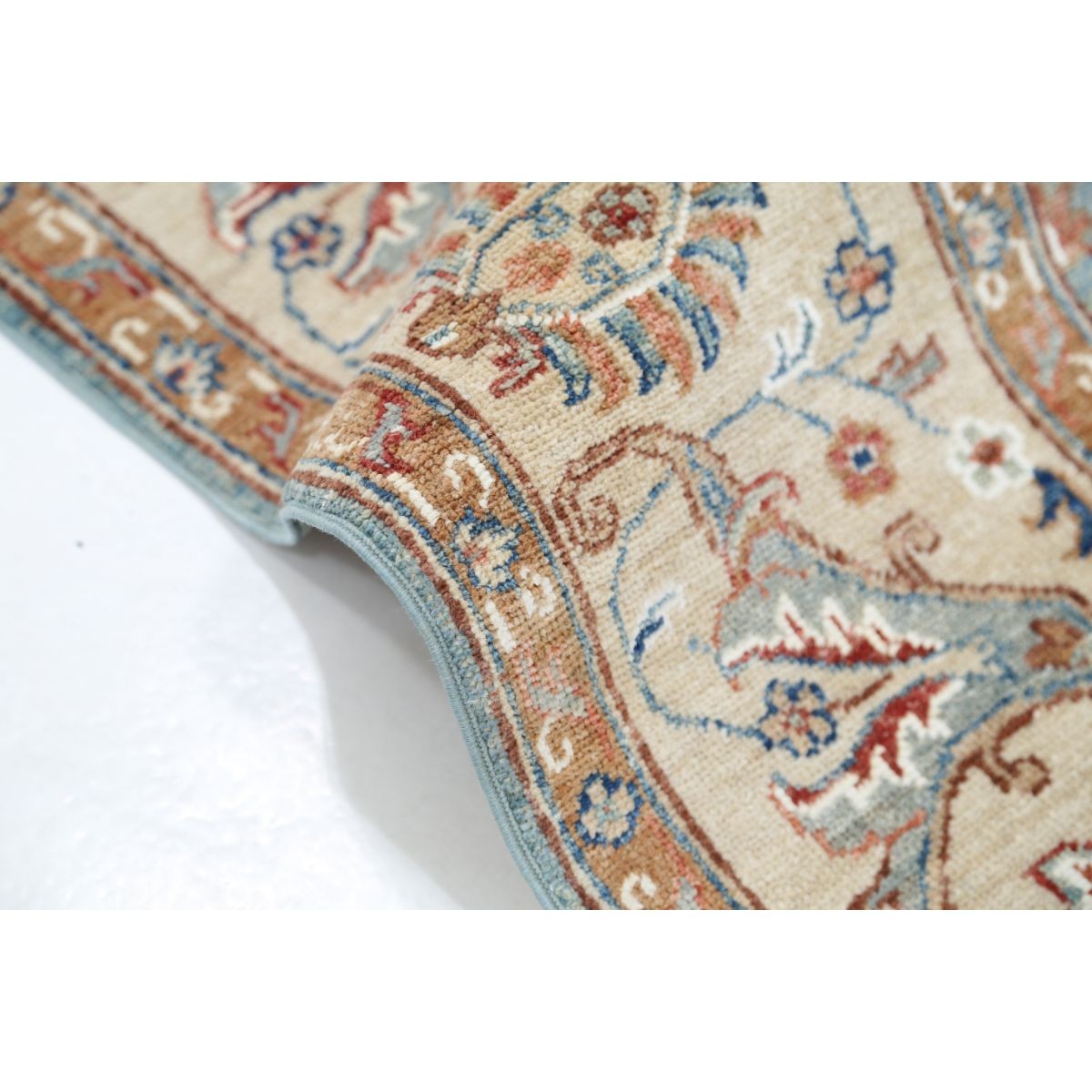 Ziegler 5x8 Handmade Double Knotted Washable Wool Rug - Colorful