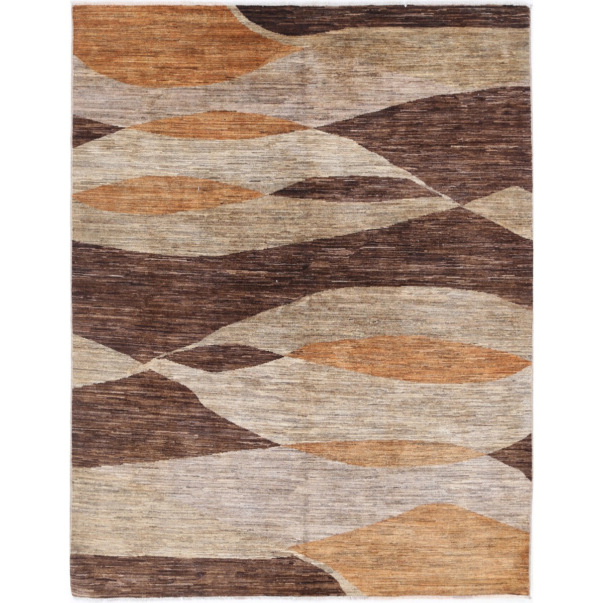 Modcar 6x8 Handmade Double Knotted Washable Wool Rug - Colorful