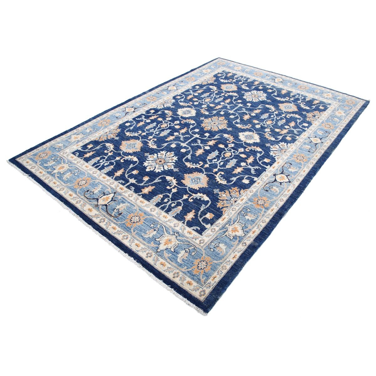 Ziegler 6x9 Handmade Double Knotted Washable Wool Rug - Colorful