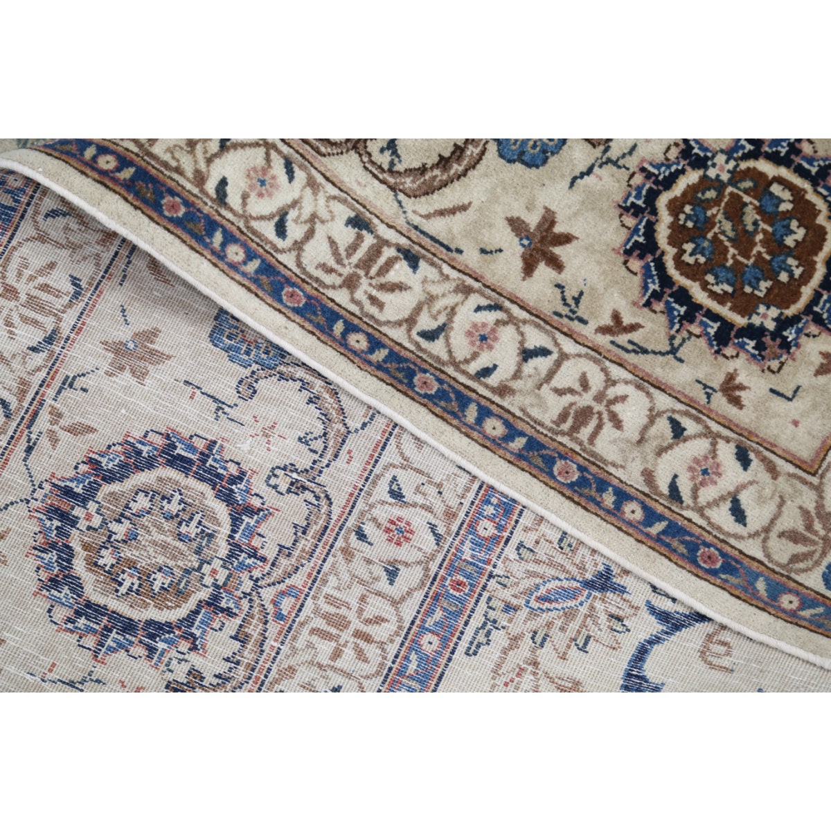 Kashan 7x10 Handmade Double Knotted Washable Wool Rug - Colorful