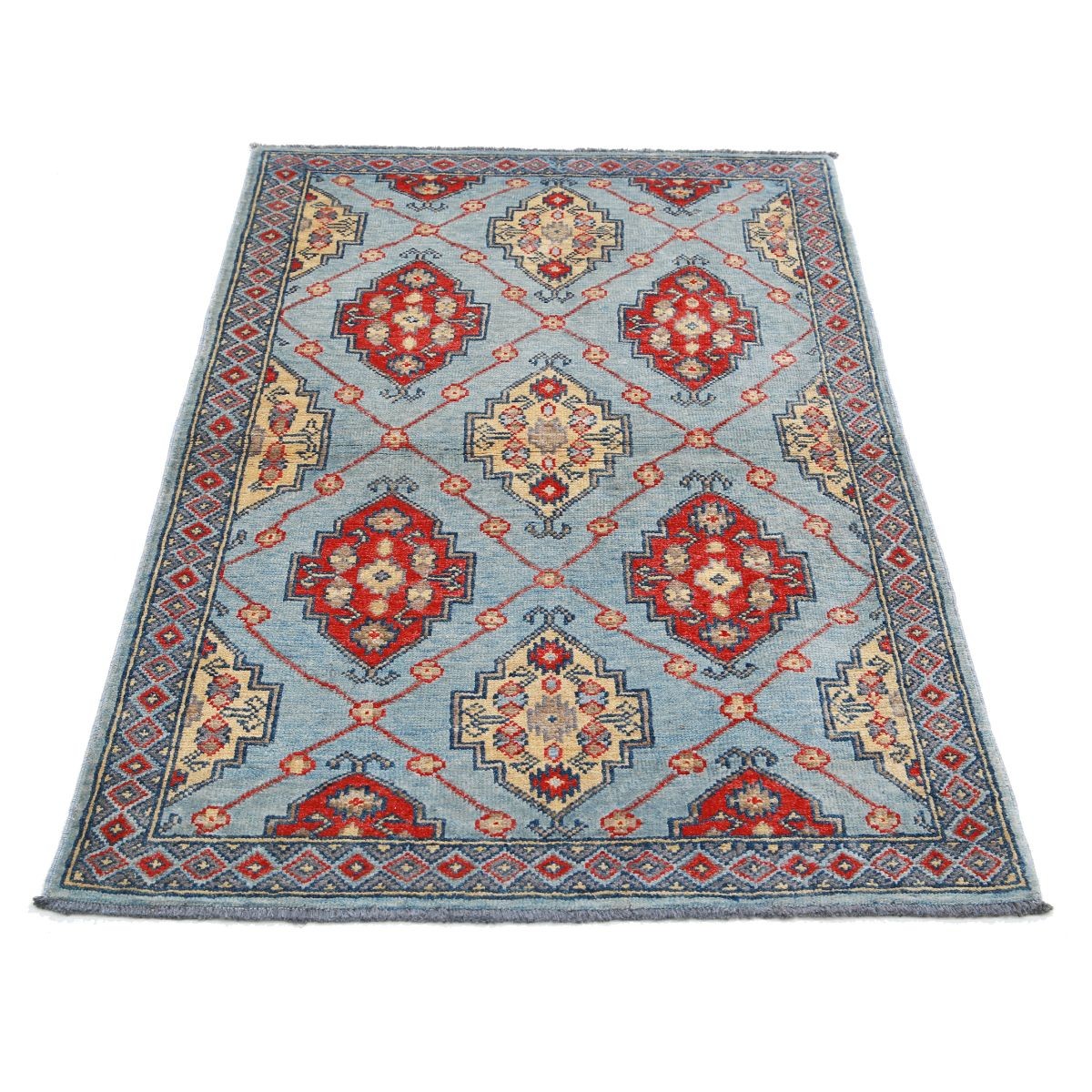 Revival 3x5 Handmade Double Knotted Washable Wool Rug - Colorful