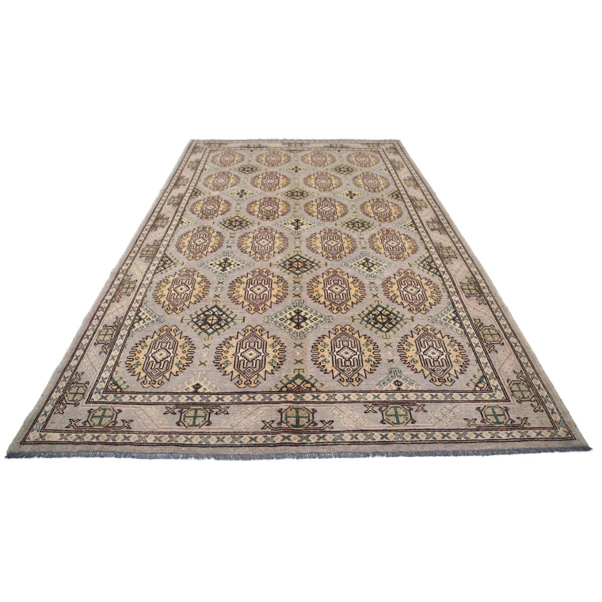 Revival 4x7 Handmade Double Knotted Washable Wool Rug - Colorful
