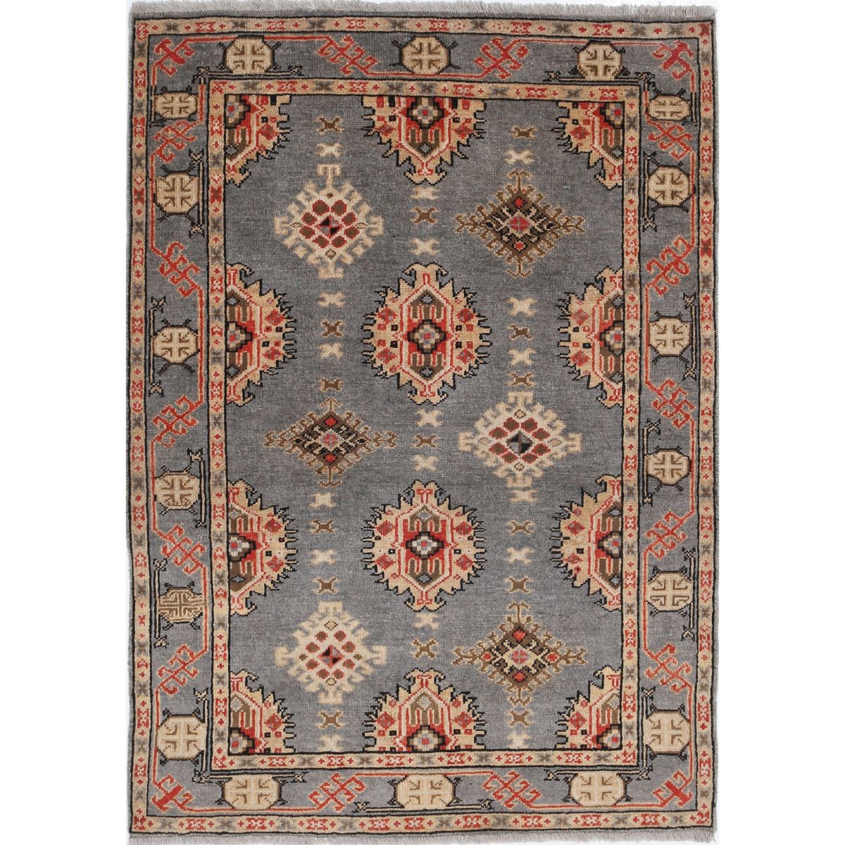 Revival 3x5 Handmade Double Knotted Washable Wool Rug - Colorful