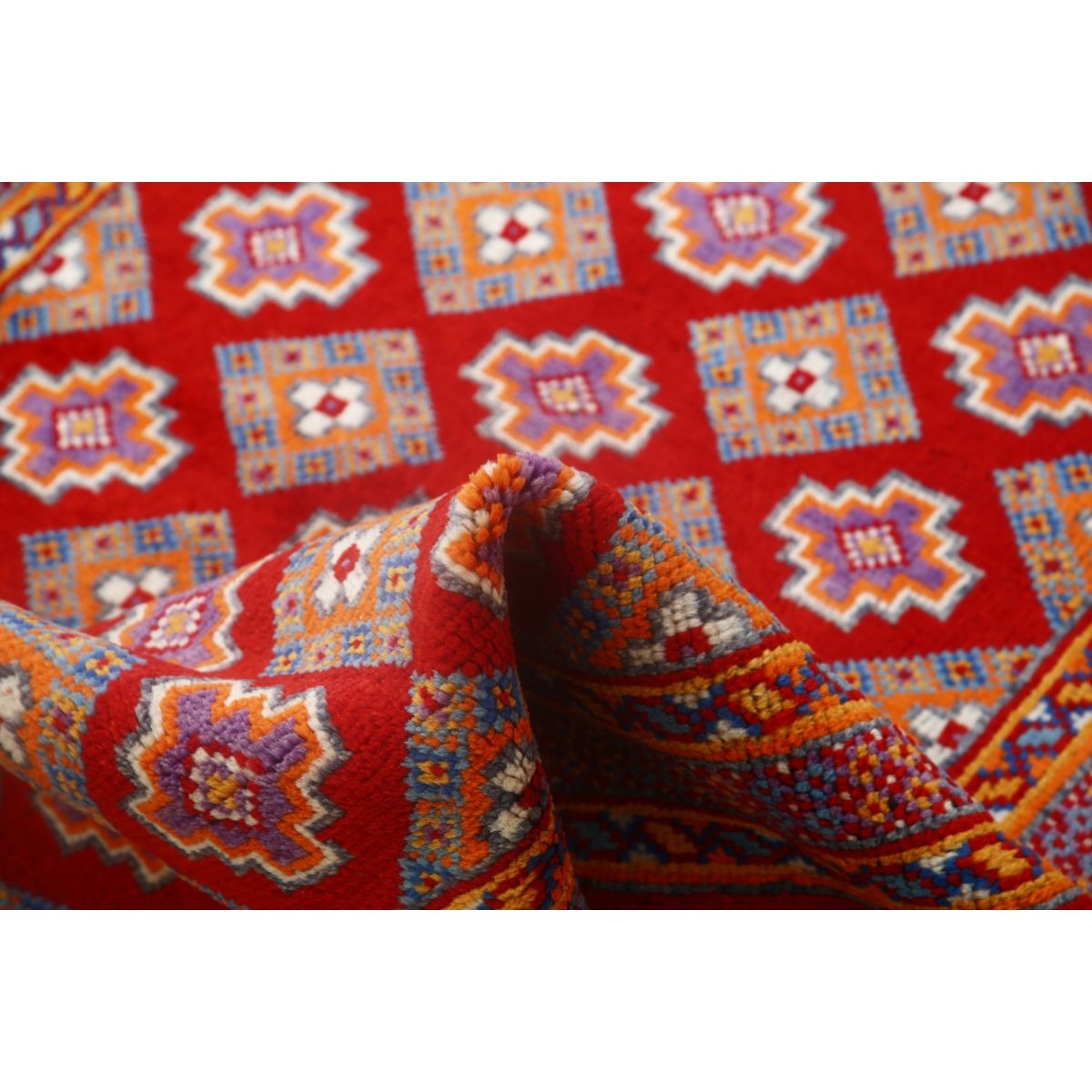 Revival 3x5 Handmade Double Knotted Washable Wool Rug - Colorful