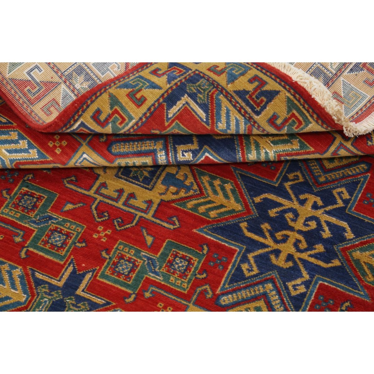 Gulshan 4x6 Machine-Made Washable Wool Rug - Colorful