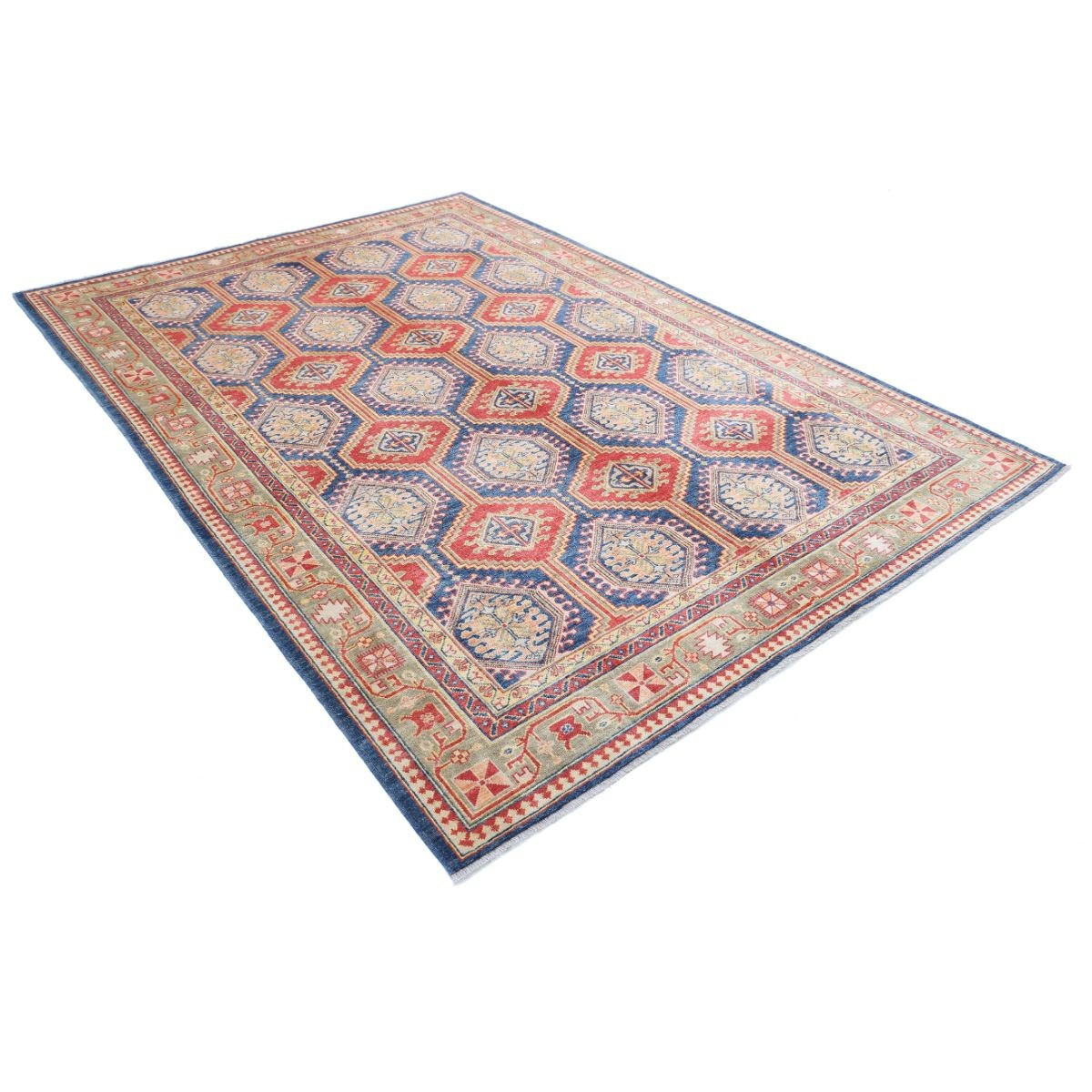 Revival 7x10 Handmade Double Knotted Washable Wool Rug - Colorful