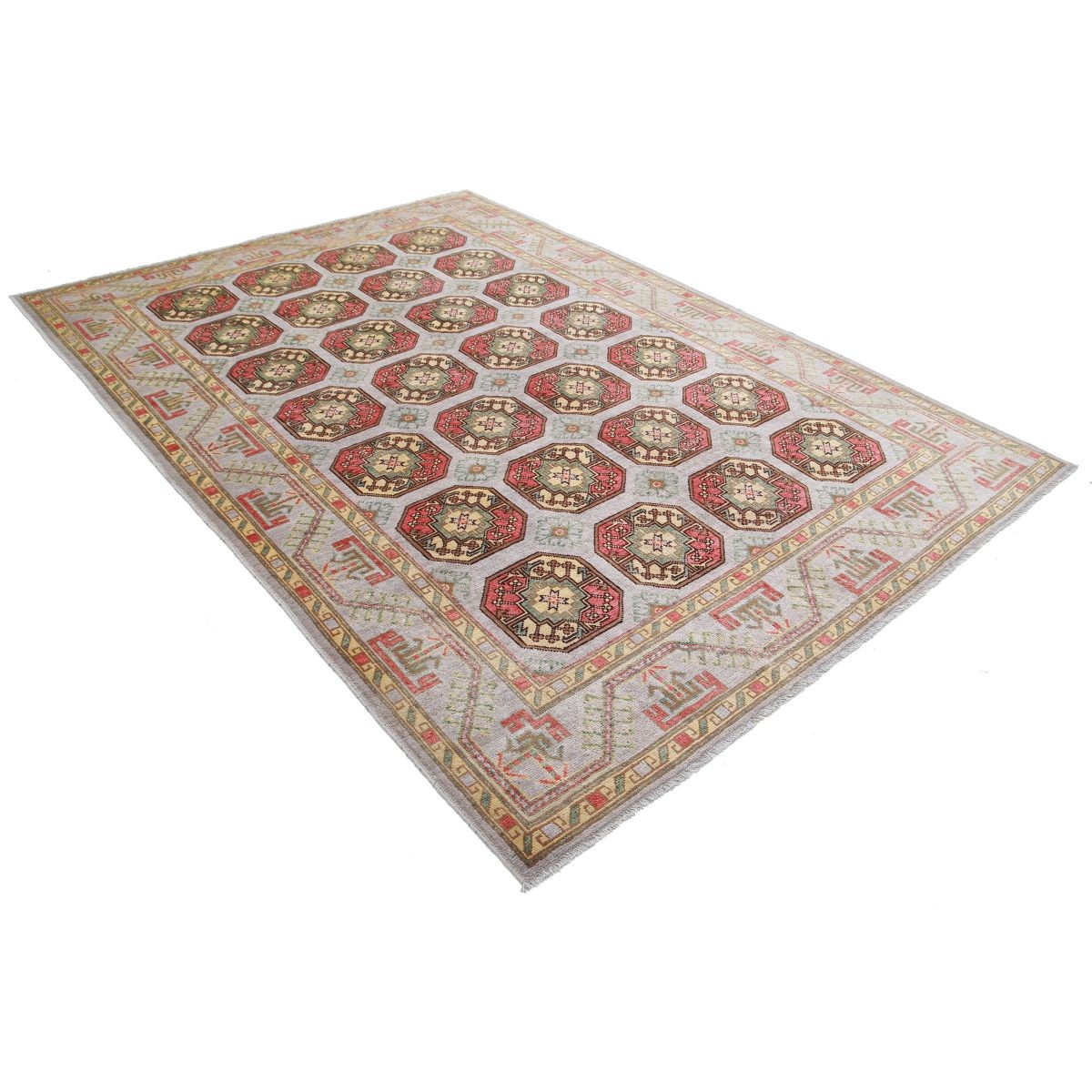 Revival 7x10 Handmade Double Knotted Washable Wool Rug - Colorful