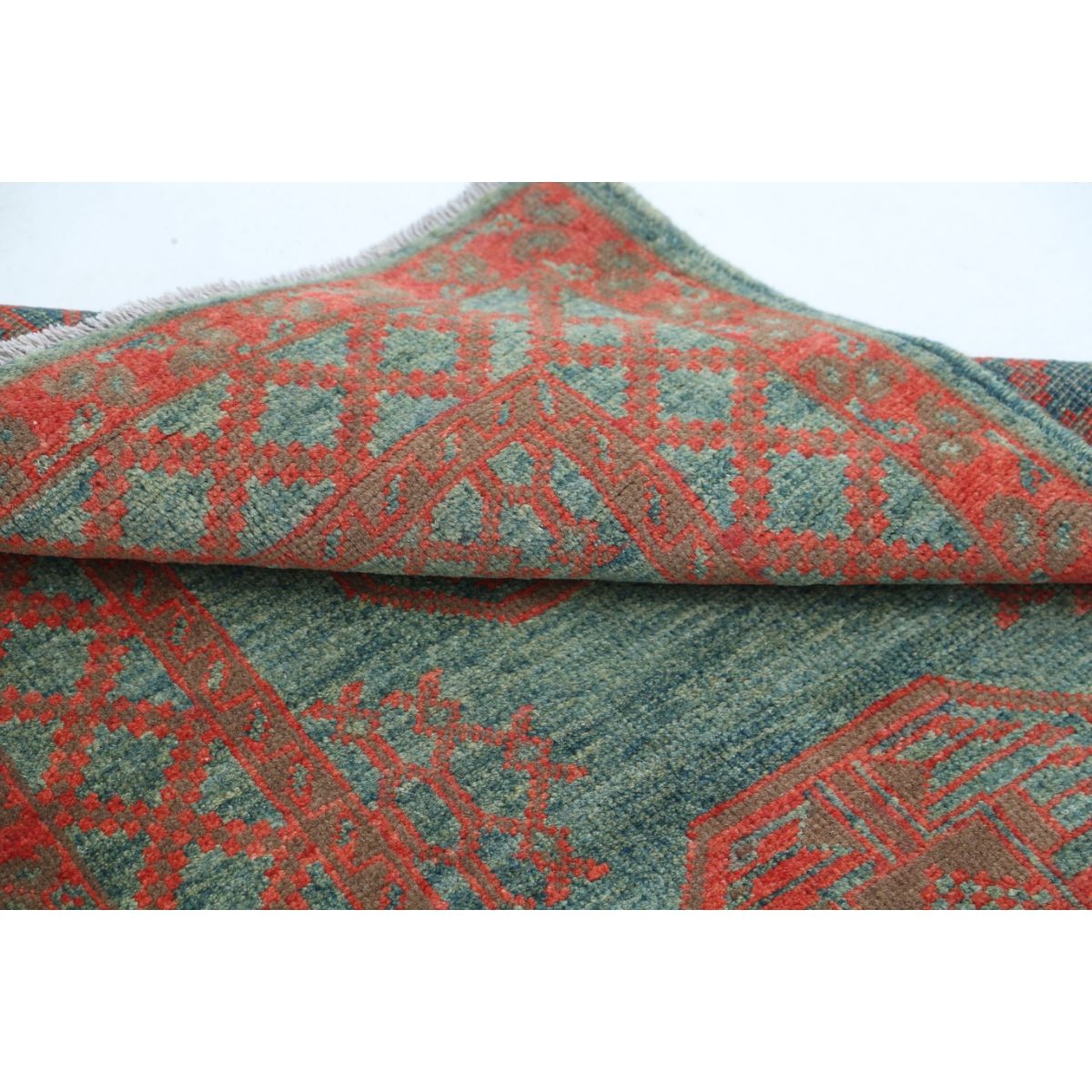 Revival 3x4 Handmade Double Knotted Washable Wool Rug - Colorful