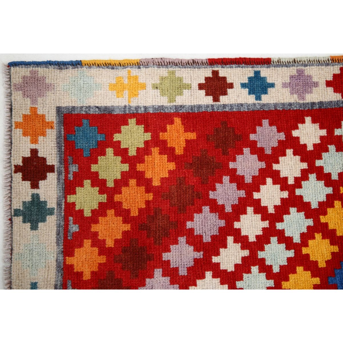 Revival 3x5 Handmade Double Knotted Washable Wool Rug - Colorful