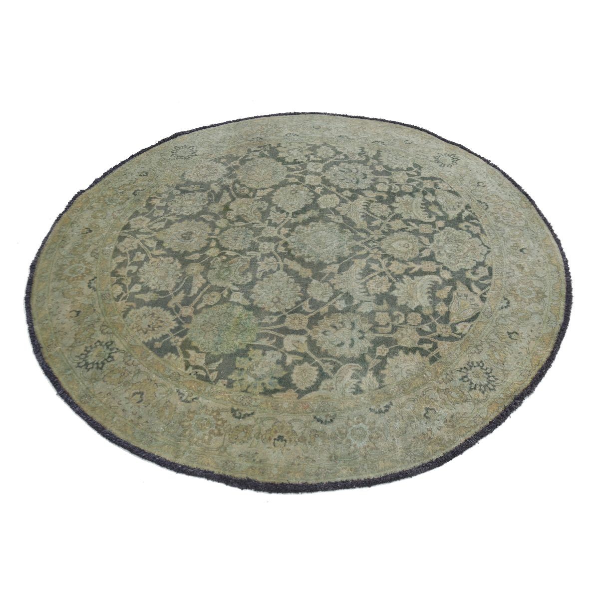 Ziegler 6x6 Handmade Double Knotted Washable Wool Round Rug - Colorful