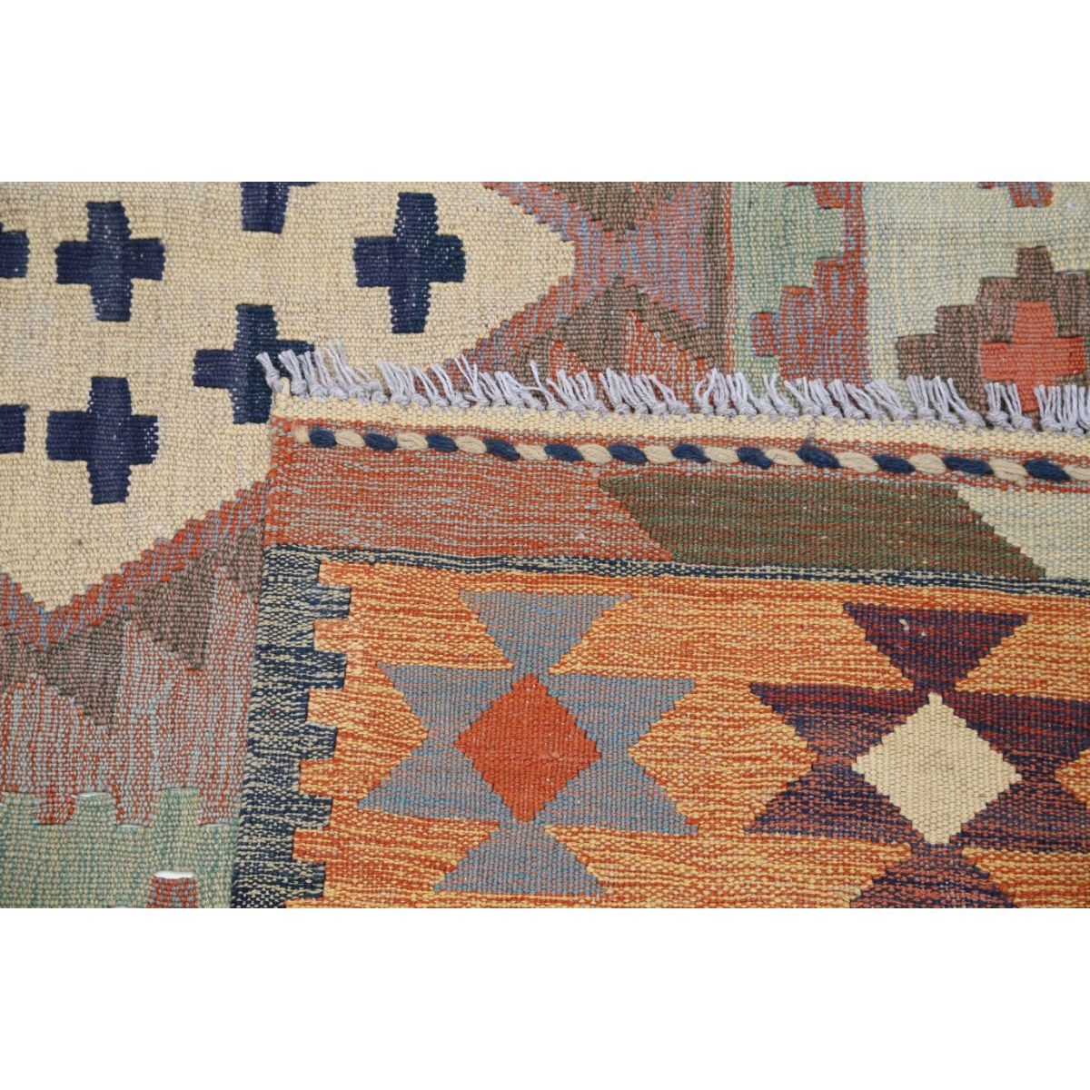 Kafkaas 5x7 Hand Woven Washable Wool Rug - Colorful