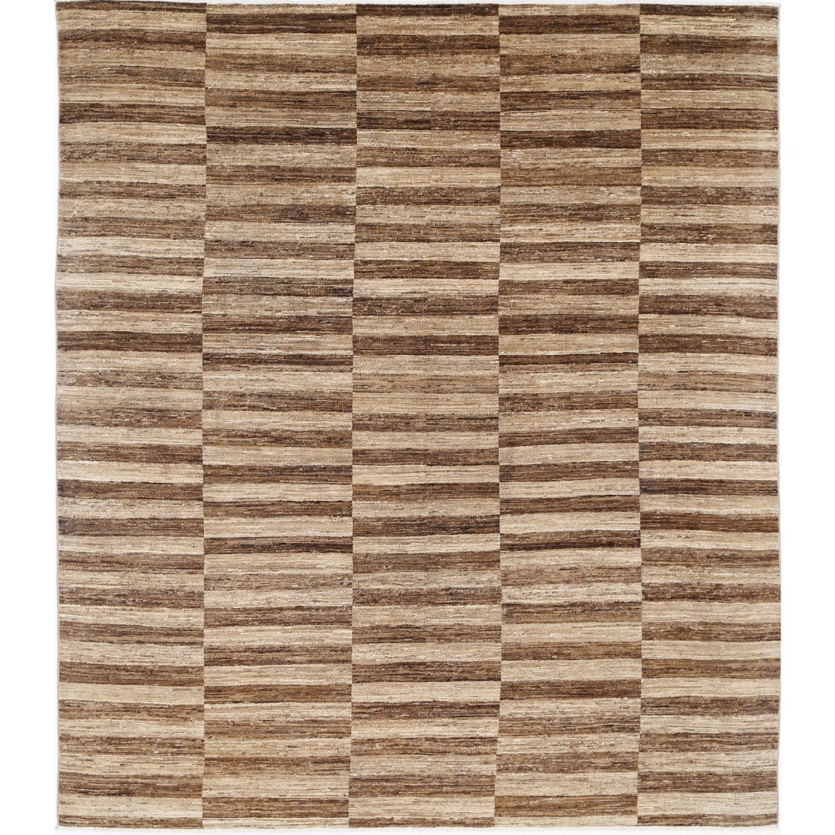 Modcar 8x9 Handmade Double Knotted Washable Wool Rug - Colorful