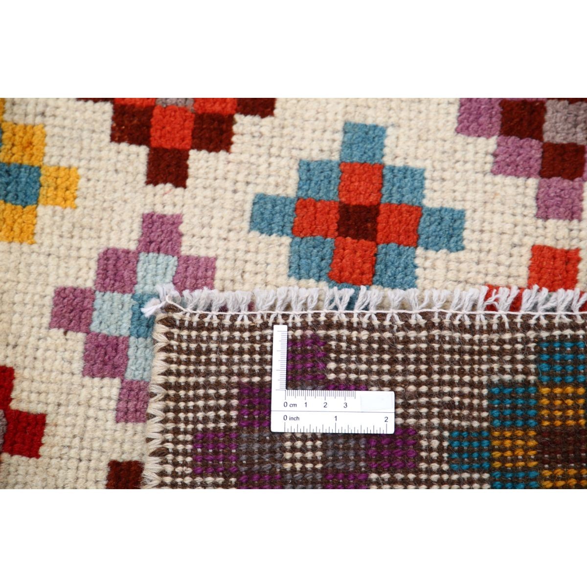 Revival 3x5 Handmade Double Knotted Washable Wool Rug - Colorful