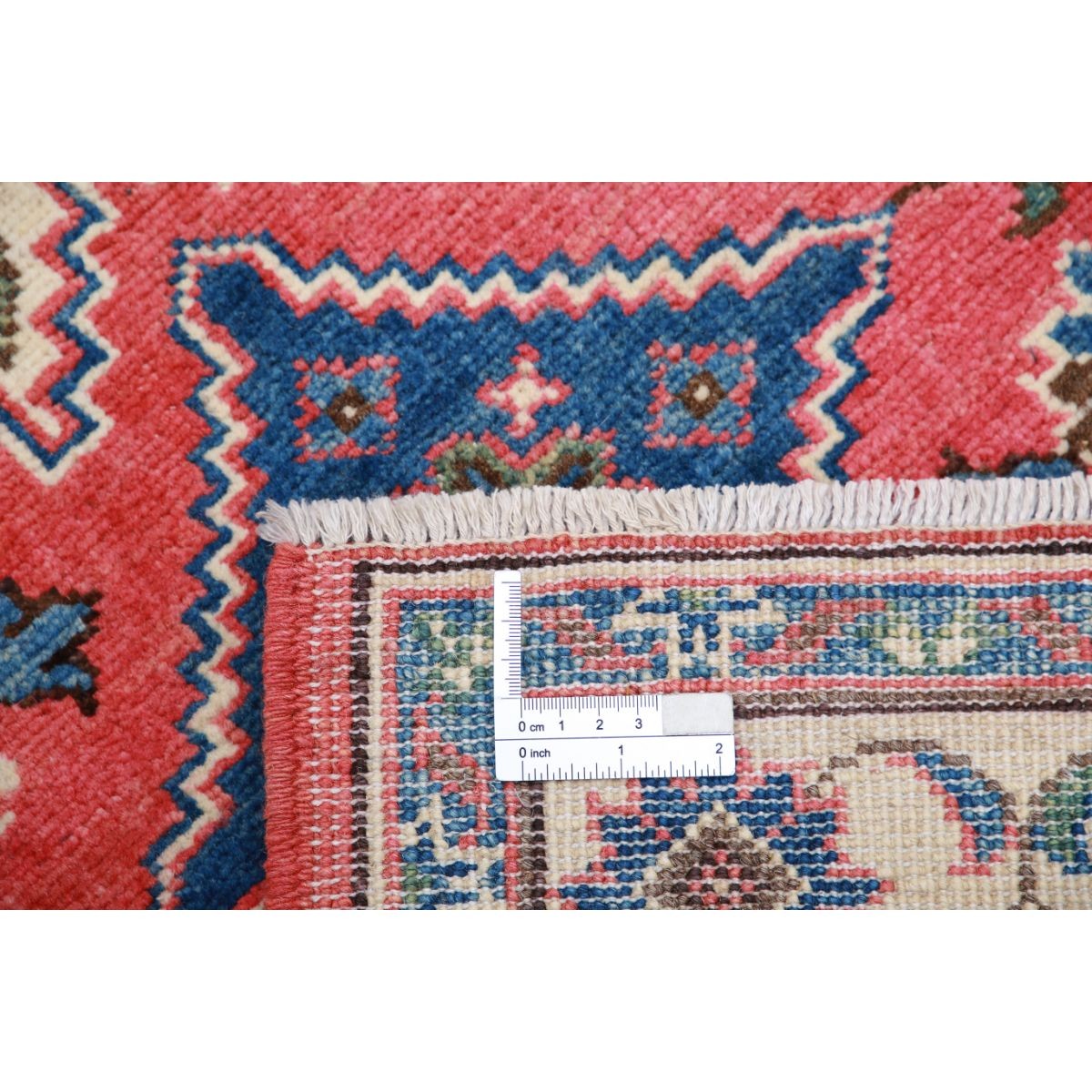 Kazak 3x9 Handmade Double Knotted Washable Wool Runner - Colorful