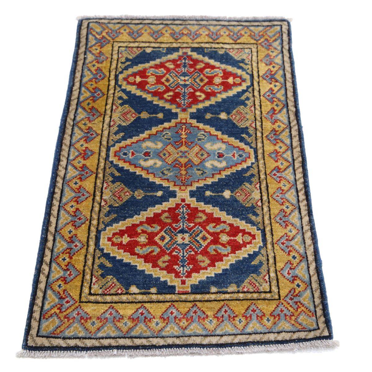 Revival 2x3 Handmade Double Knotted Washable Wool Rug - Colorful