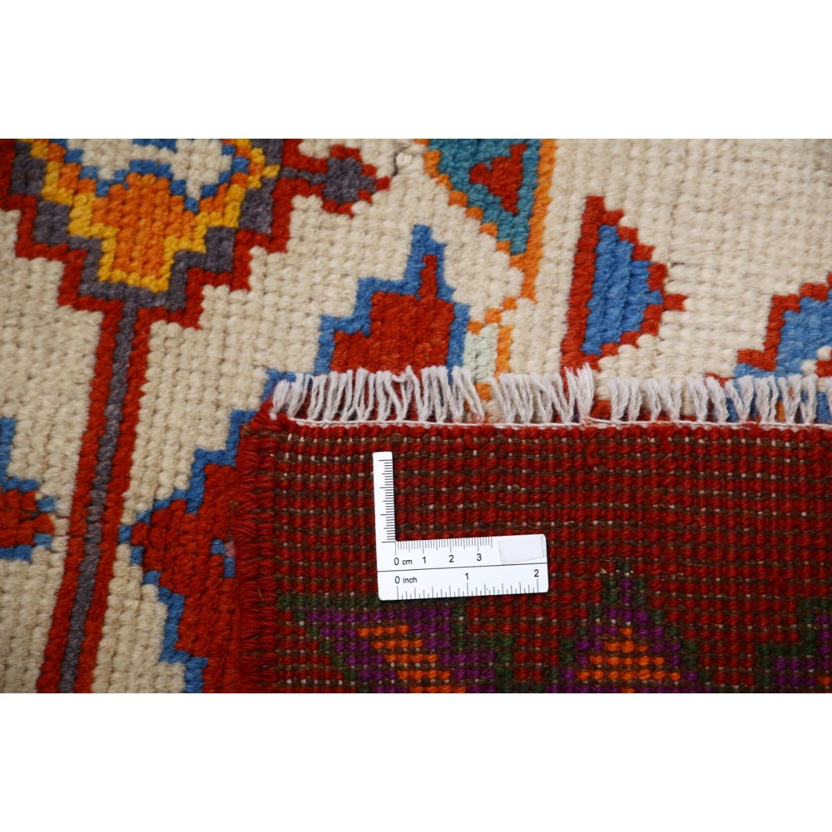 Revival 3x4 Handmade Double Knotted Washable Wool Rug - Colorful