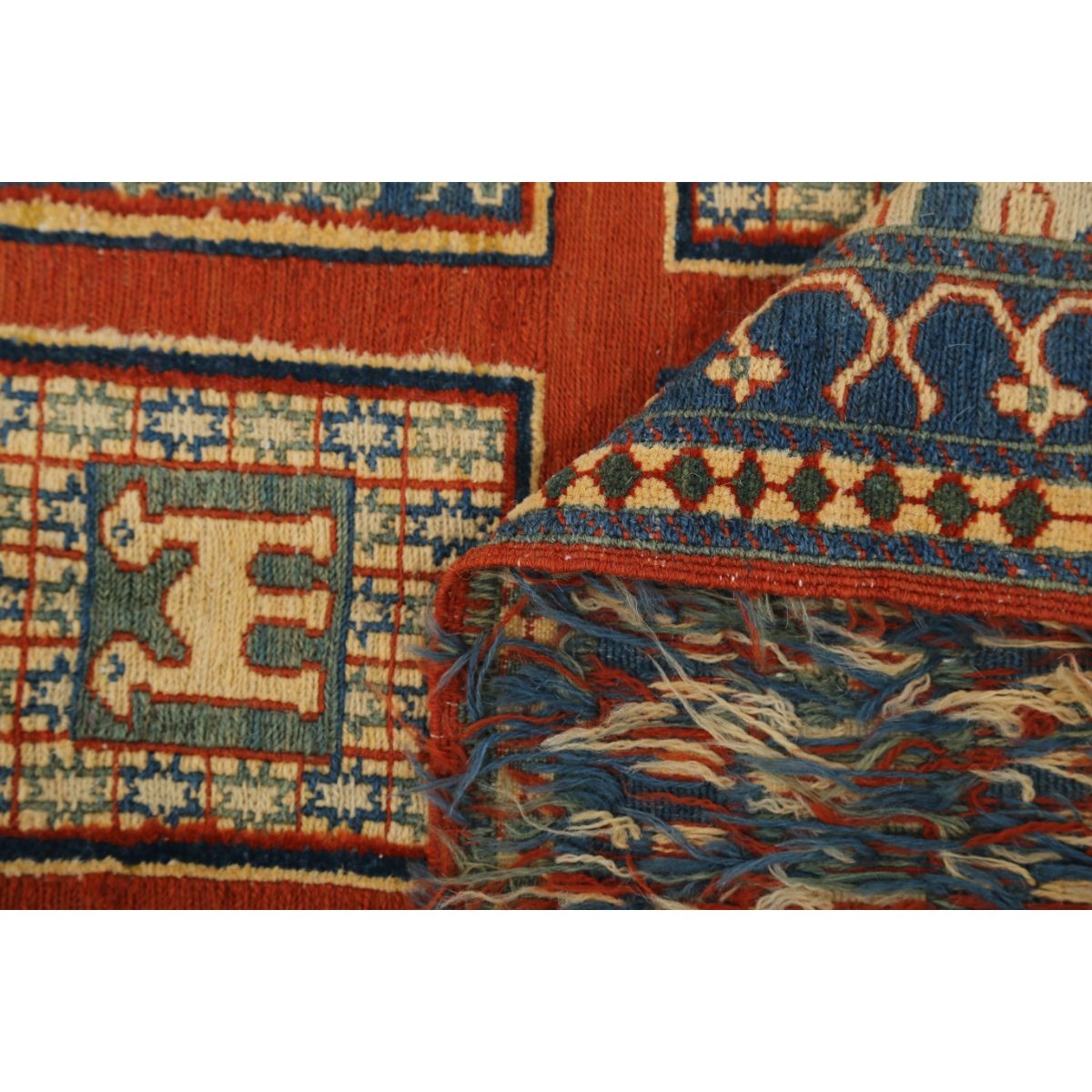Sumak 5x7 Hand Woven Washable Wool Rug - Colorful