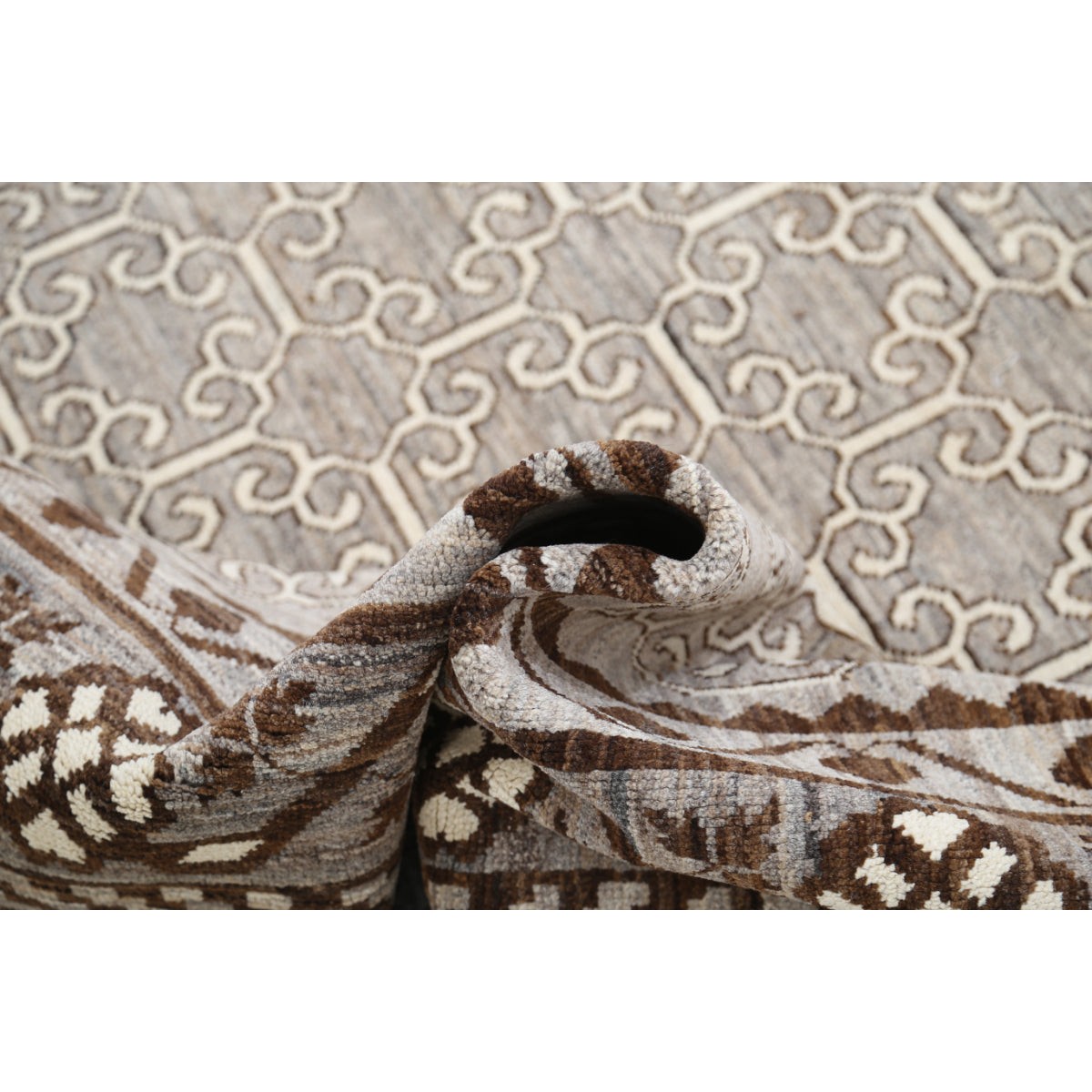 Modcar 7x10 Handmade Double Knotted Washable Wool Rug - Colorful