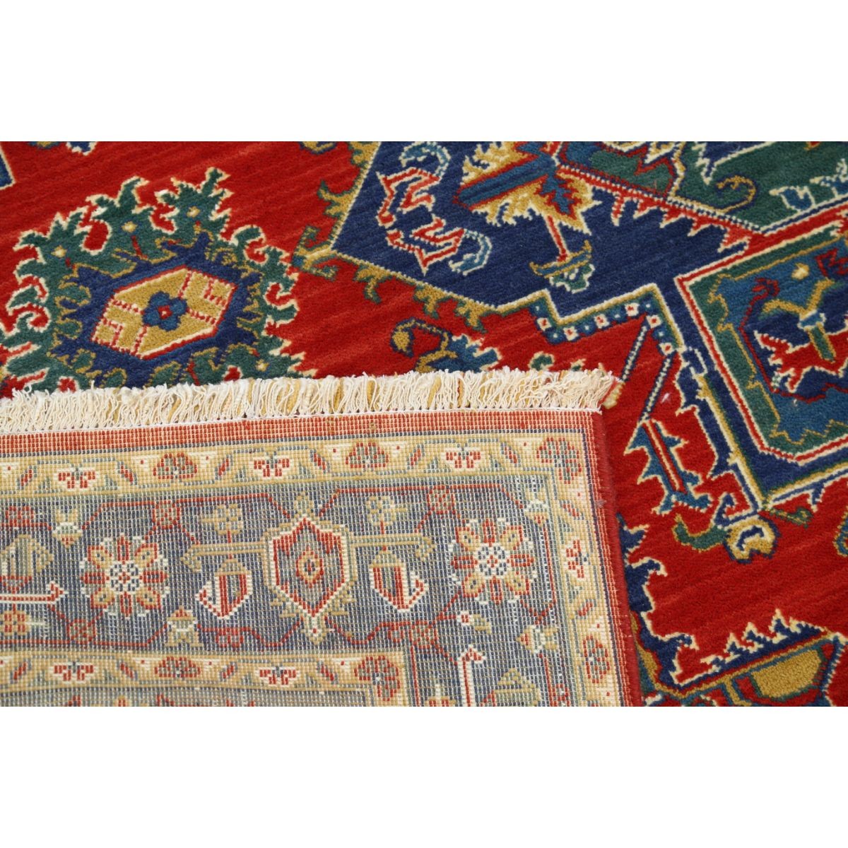 Gulshan-3'10" 4x6 Machine-Made Washable Wool Rug - Colorful