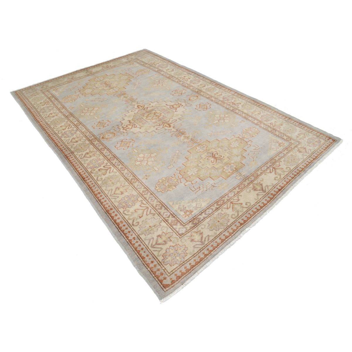 Revival 6x9 Handmade Double Knotted Washable Wool Rug - Colorful