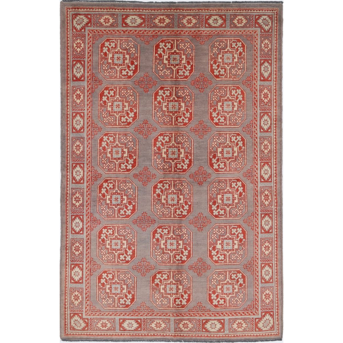 Revival 6x9 Handmade Double Knotted Washable Wool Rug - Colorful