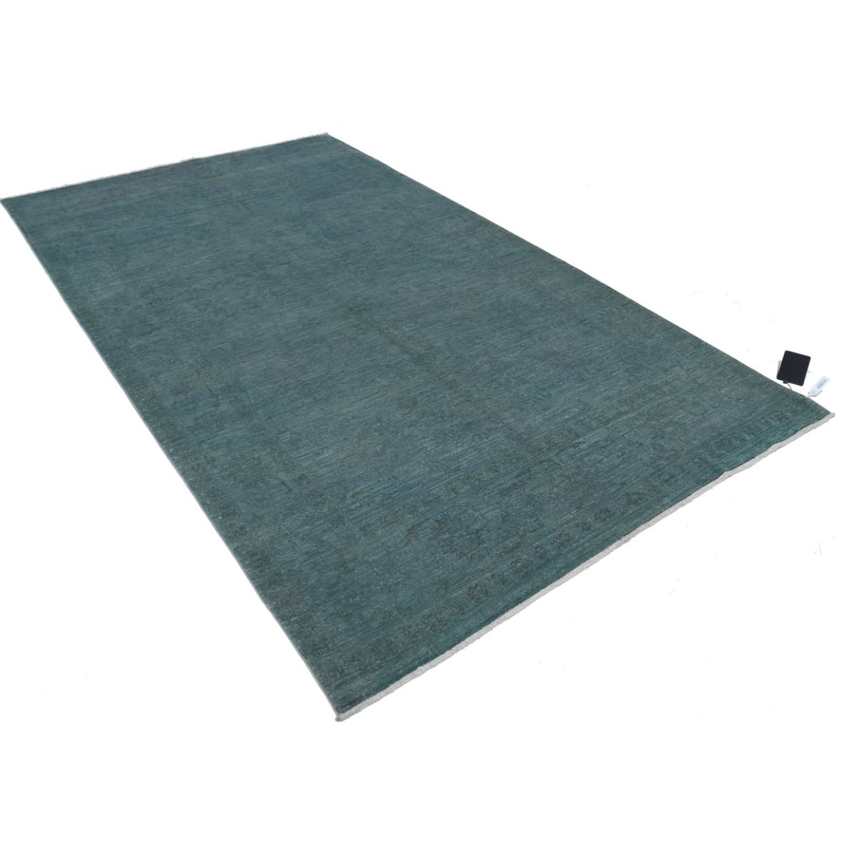 Fine 6x10 Handmade Double Knotted Washable Wool Rug - Monochormatic