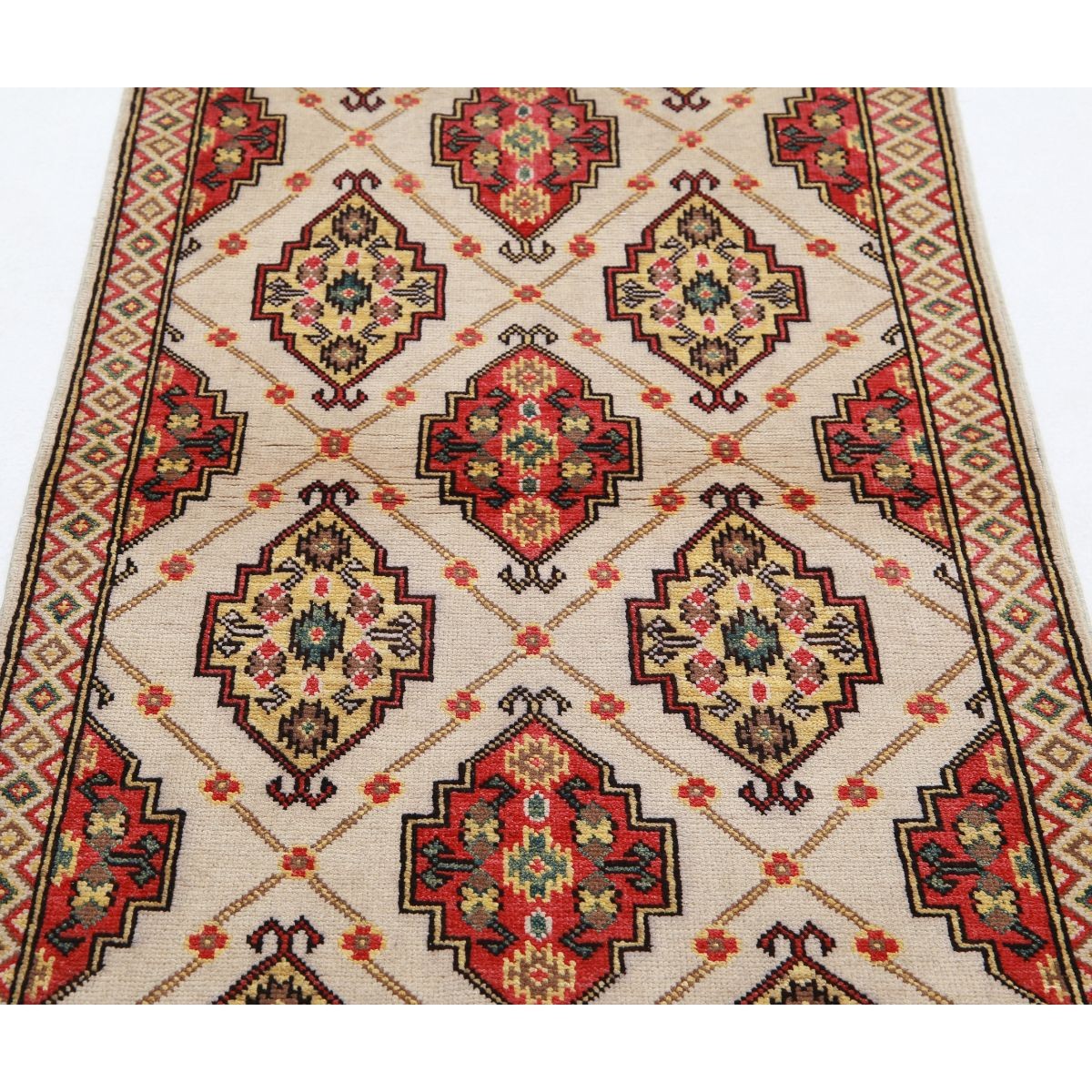Revival 3x5 Handmade Double Knotted Washable Wool Rug - Colorful