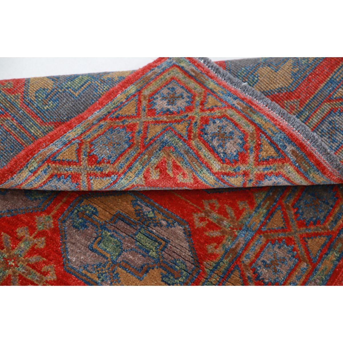 Revival 3x4 Handmade Double Knotted Washable Wool Rug - Colorful