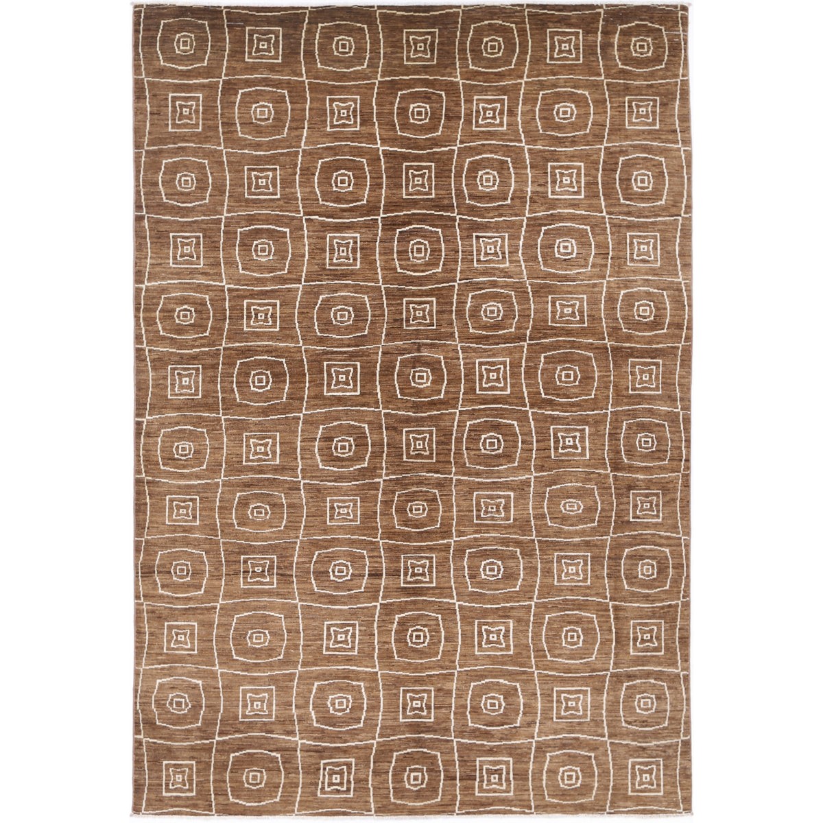 Modcar 7x10 Handmade Double Knotted Washable Wool Rug - Colorful