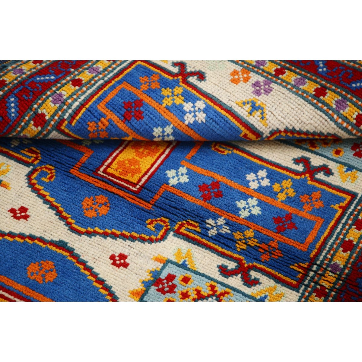 Revival 3x5 Handmade Double Knotted Washable Wool Rug - Colorful