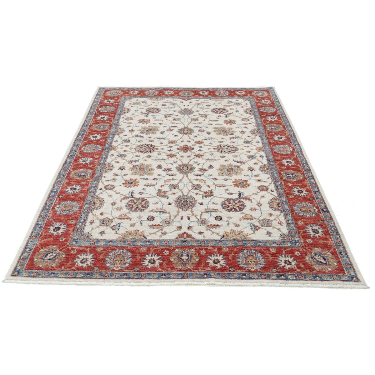 Ziegler 6x7 Handmade Double Knotted Washable Wool Rug - Colorful