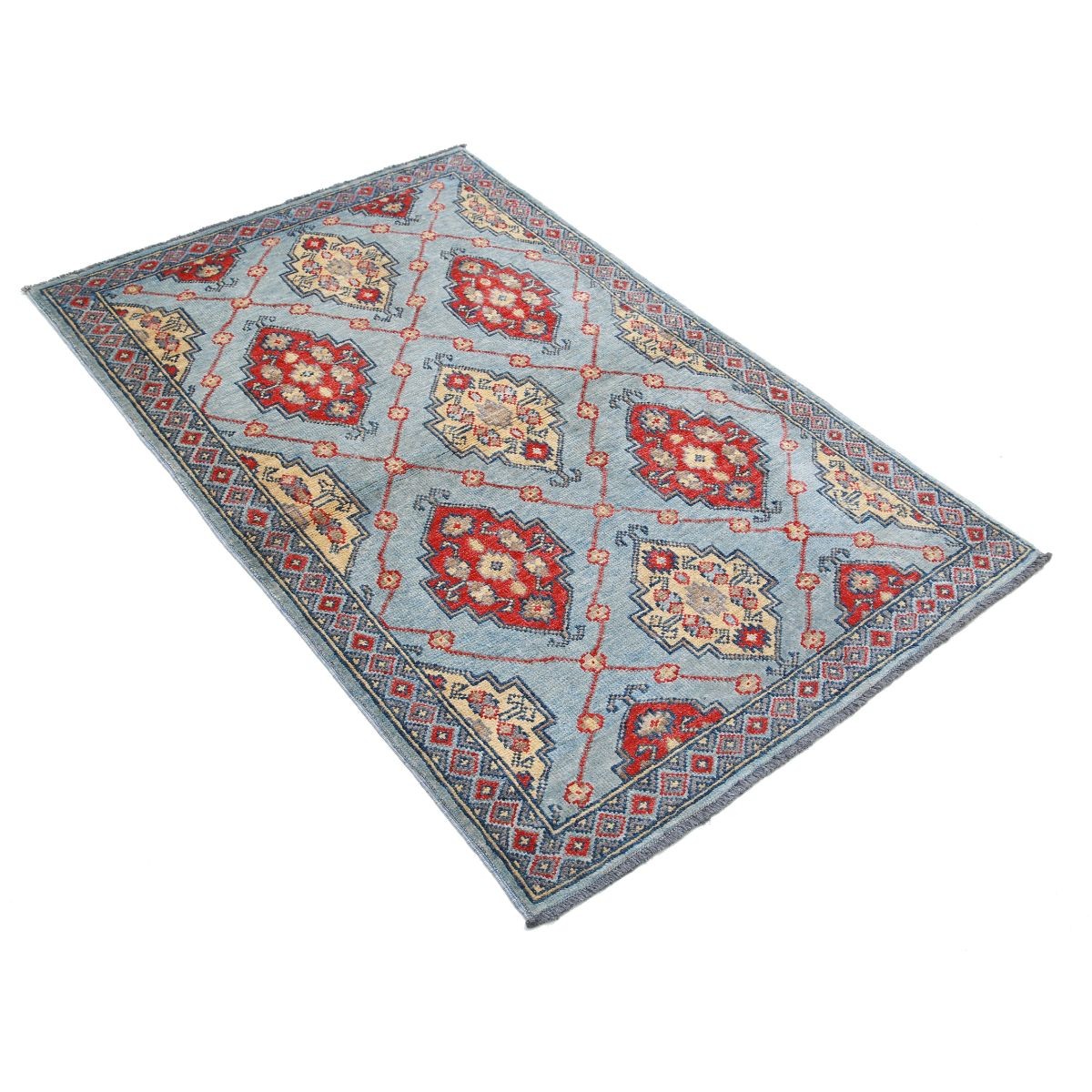 Revival 3x5 Handmade Double Knotted Washable Wool Rug - Colorful