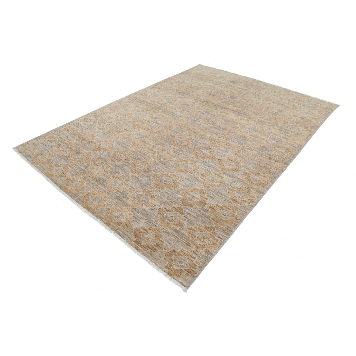 Modcar 7x9 Handmade Double Knotted Washable Wool Rug - Colorful