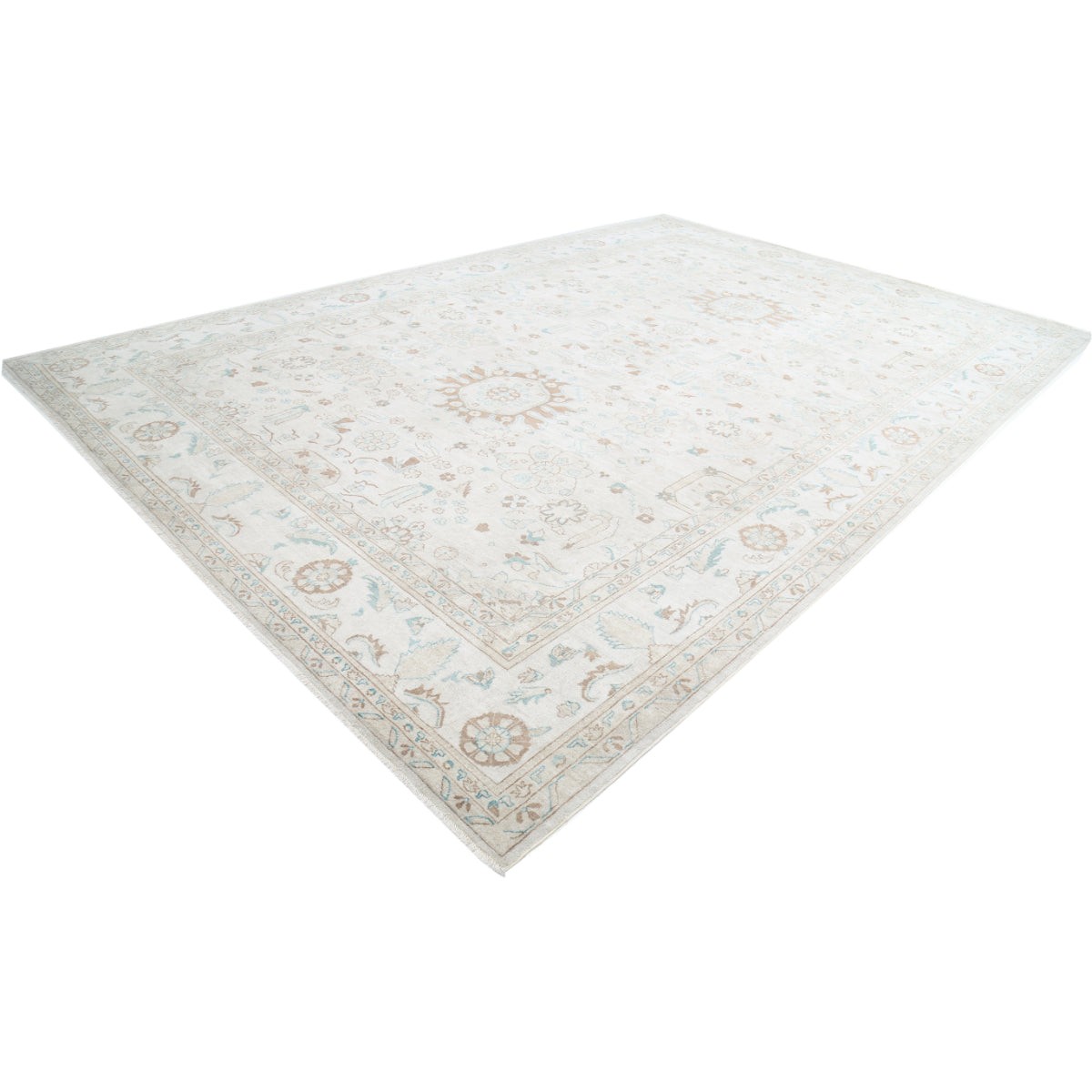 Ziegler 12x17 Handmade Double Knotted Washable Wool Rug - Colorful