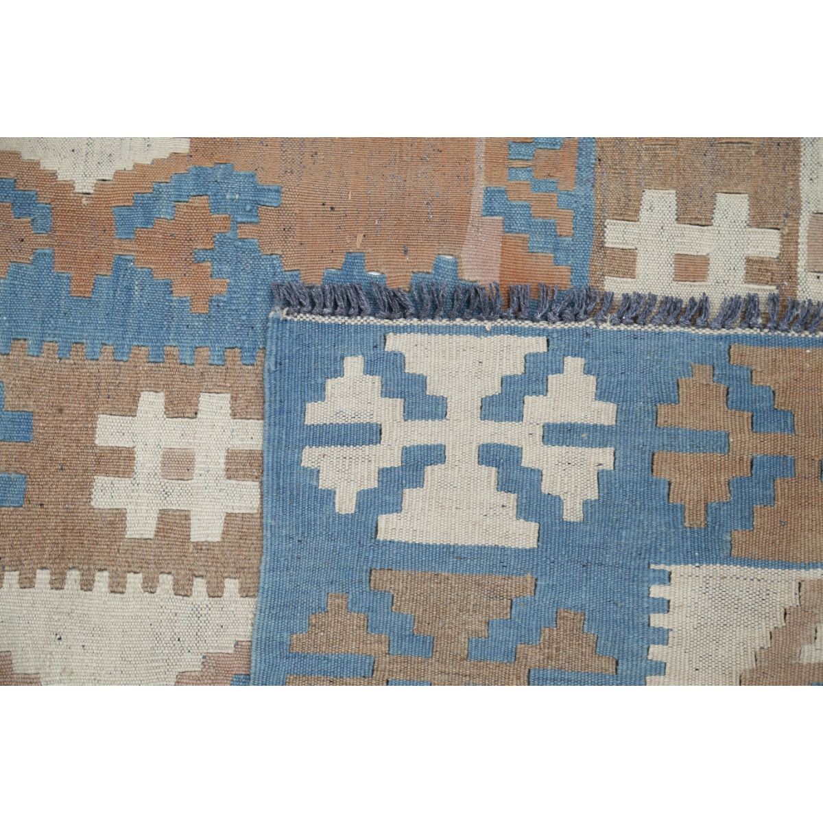 Kafkaas 5x7 Hand Woven Washable Wool Rug - Soft Hues