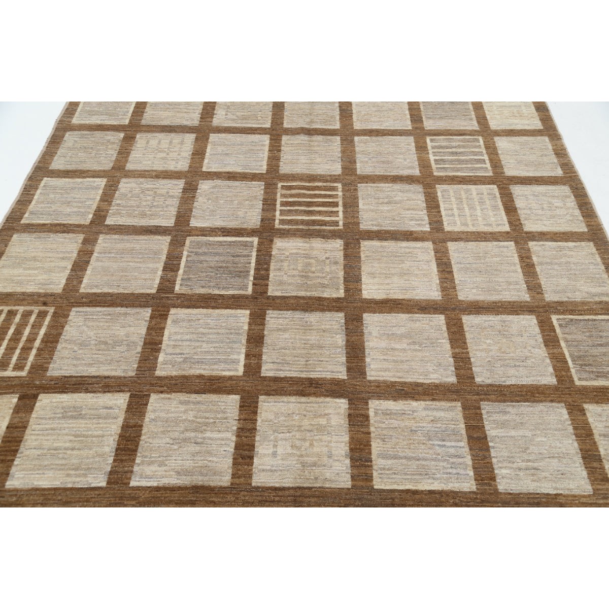 Modcar 7x10 Handmade Double Knotted Washable Wool Rug - Colorful