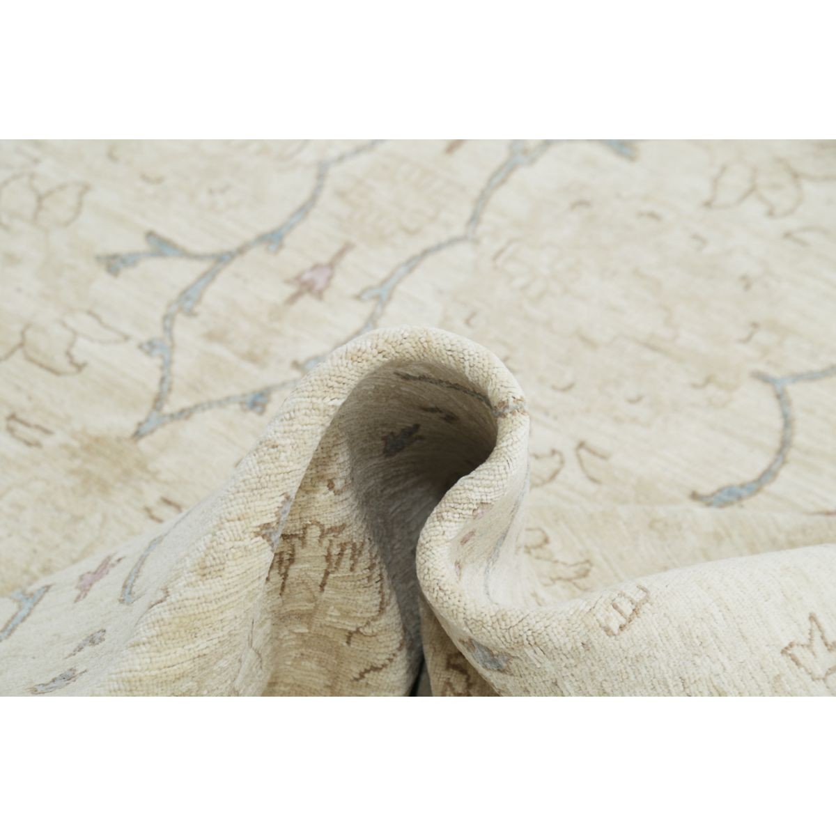Serenity 9x13 Handmade Double Knotted Washable Wool Rug - Soft Hues