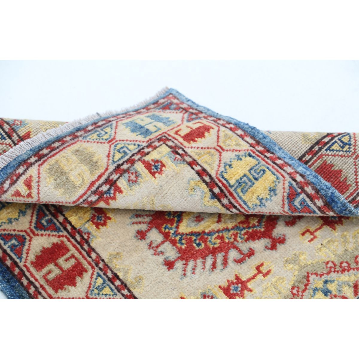 Revival 2x3 Handmade Double Knotted Washable Wool Rug - Colorful