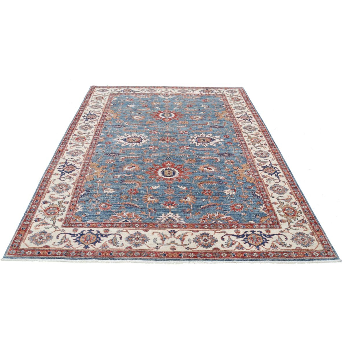 Ziegler 7x9 Handmade Double Knotted Washable Wool Rug - Colorful