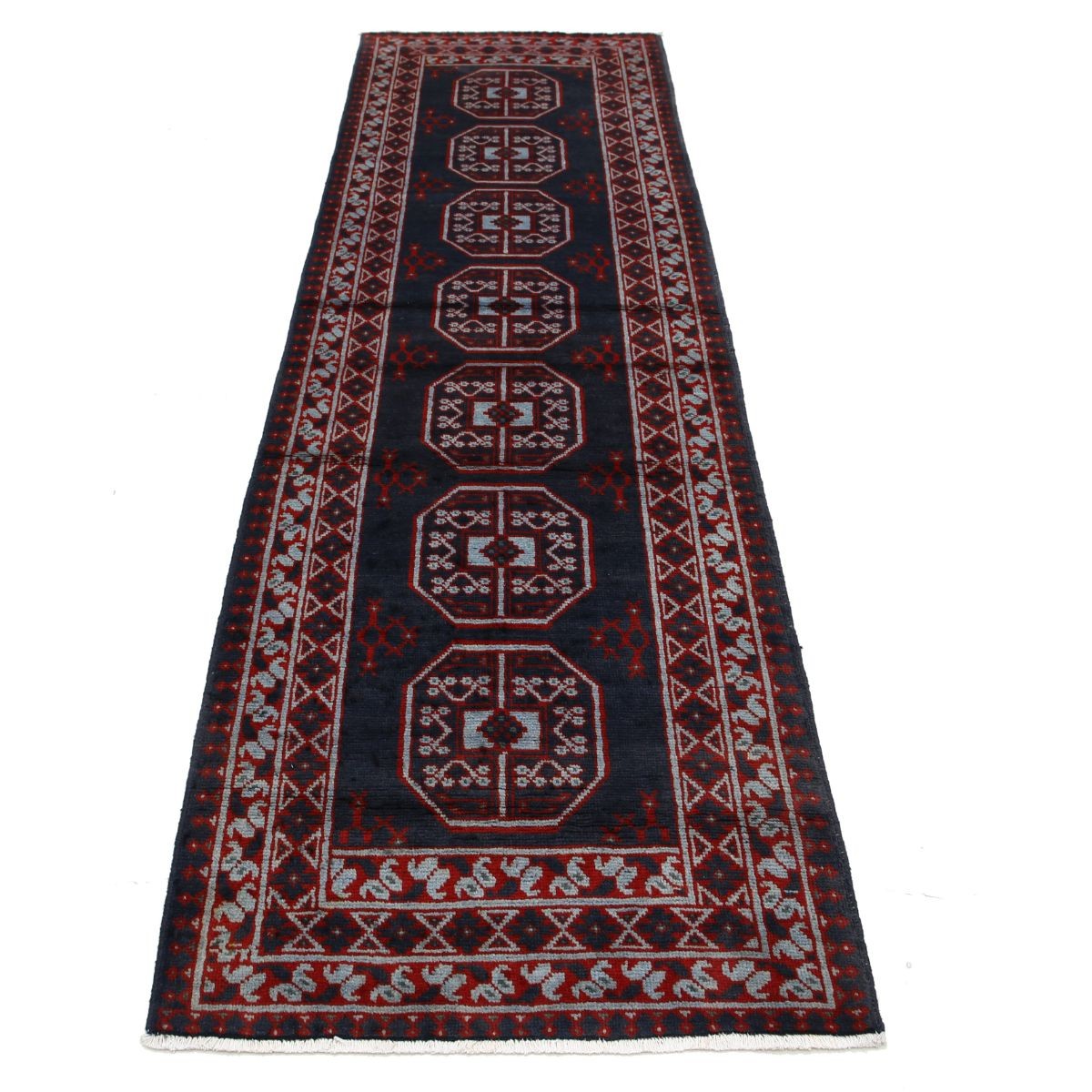 Revival 3x9 Handmade Double Knotted Washable Wool Runner - Colorful