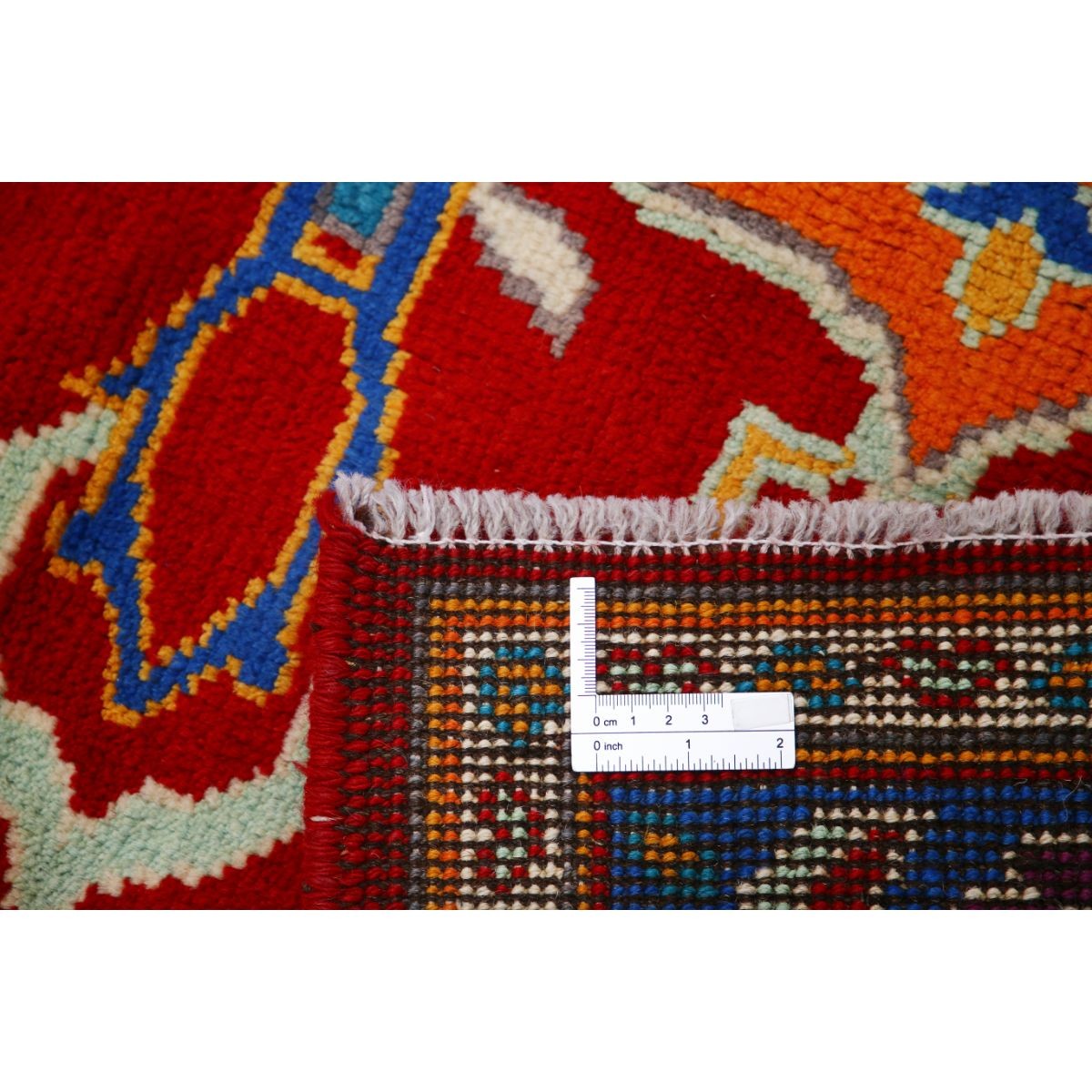 Revival 5x6 Handmade Double Knotted Washable Wool Rug - Colorful