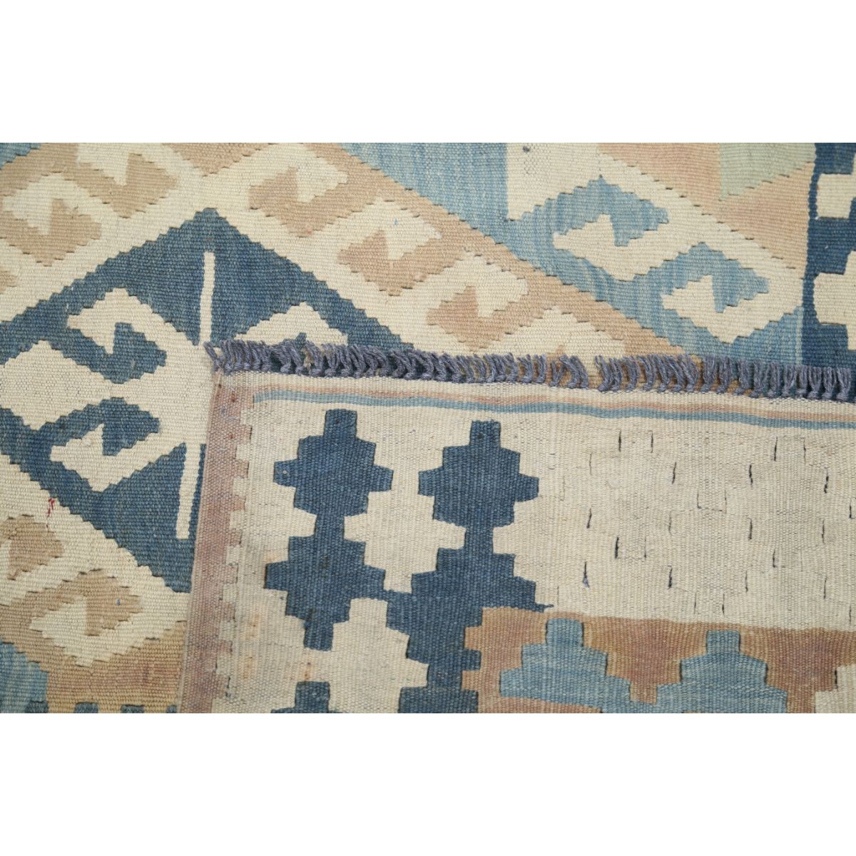 Kafkaas 7x10 Hand Woven Washable Wool Rug - Colorful
