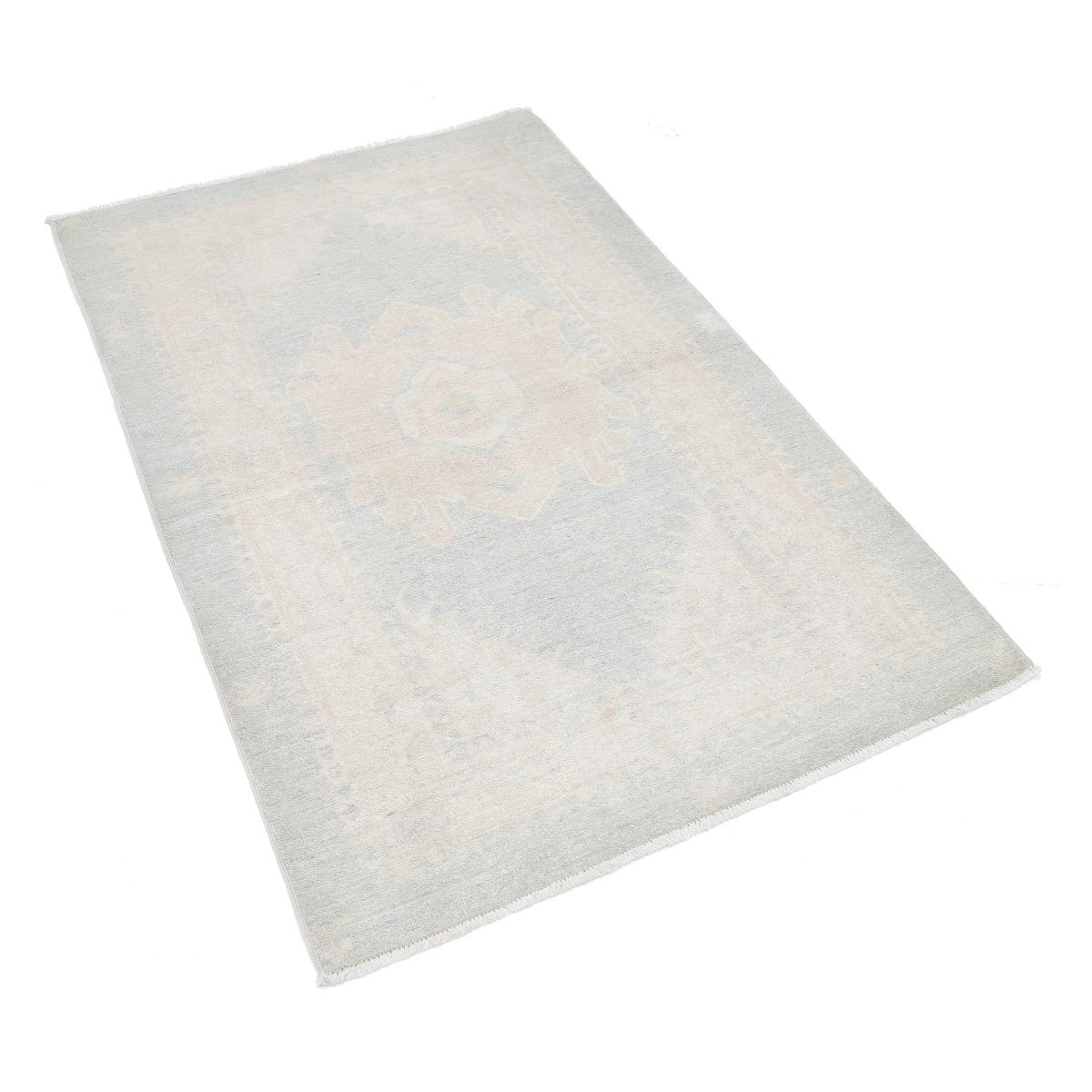 Serenity 3x5 Handmade Double Knotted Washable Wool Rug - Soft Hues