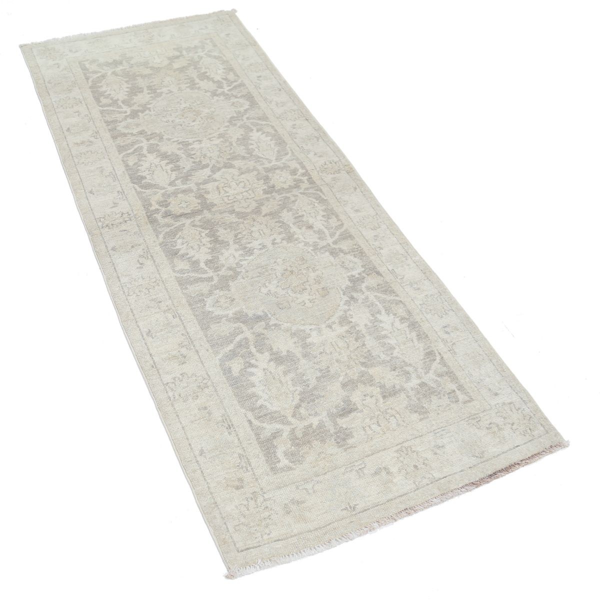 Serenity 2x6 Handmade Double Knotted Washable Wool Runner - Soft Hues