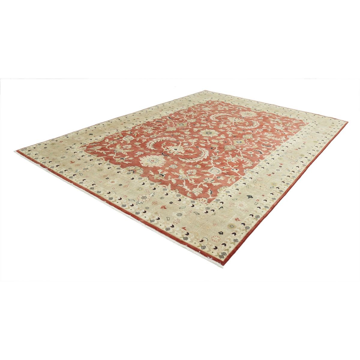 Ziegler 9x12 Handmade Double Knotted Washable Wool Rug - Colorful
